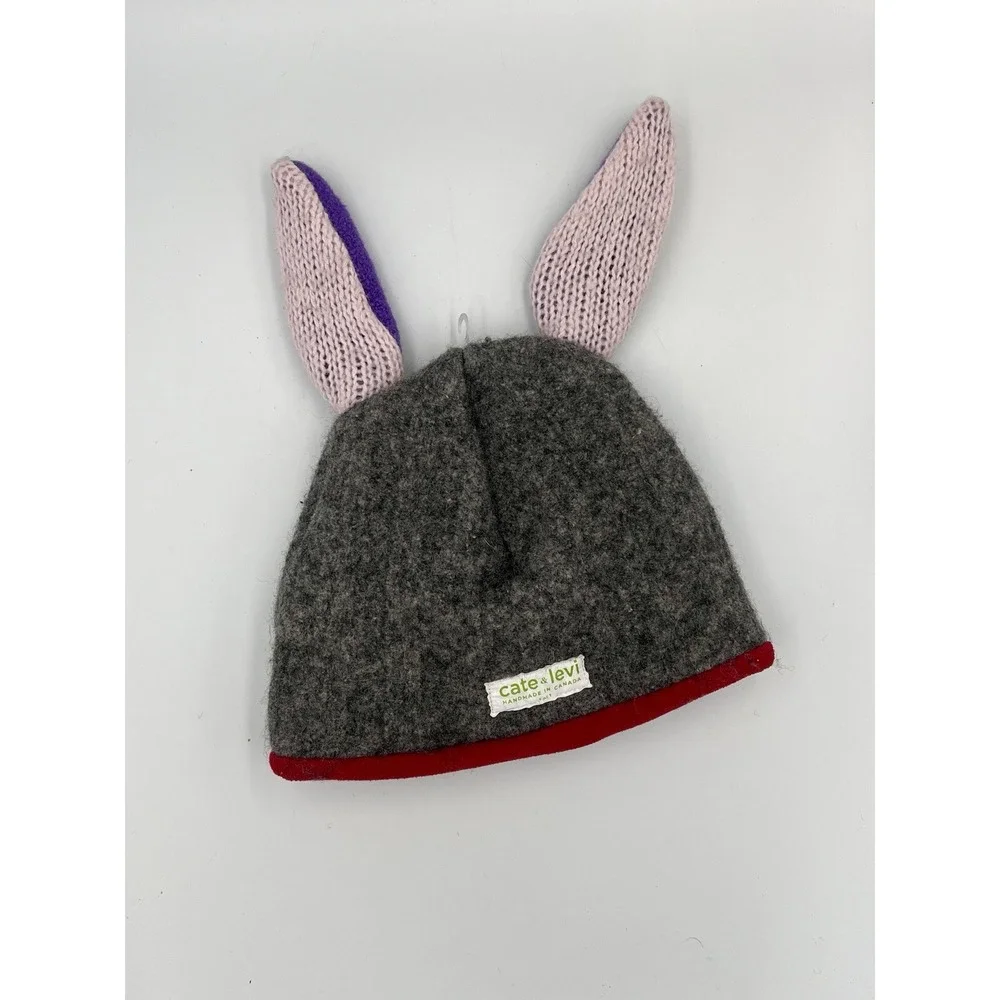 Kids Cate + Levi Bunny Hat Handmade One of a Kind